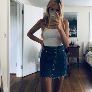 Zara denim skirt!
